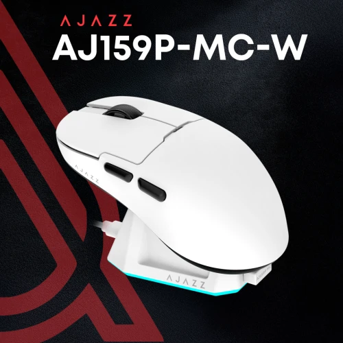 Mysz bezprzewodowa Ajazz AJ159 Wirteless 2.4GHz/BT White