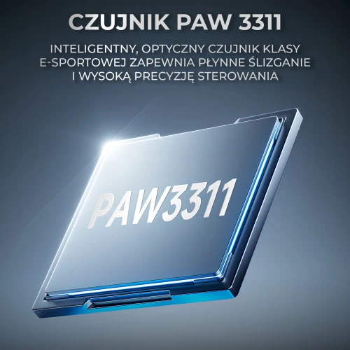 Mysz gamingowa Ajazz AJ199 Carbon Fiber Bezprzewodowa Czarna