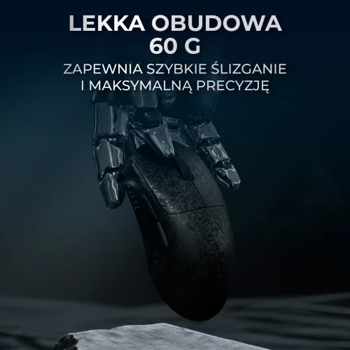 Mysz gamingowa Ajazz AJ199 Carbon Fiber Bezprzewodowa Czarna