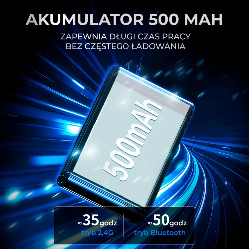 Mysz gamingowa Ajazz AJ199 Carbon Fiber Bezprzewodowa Czarna