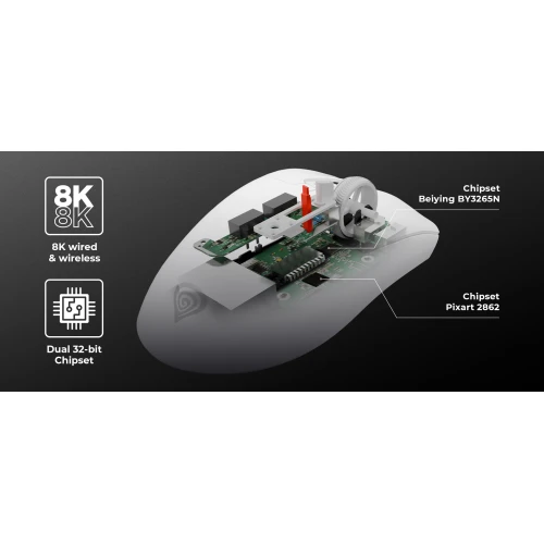 Mysz Genesis Zircon 880 Pro 8K Wireless Biała