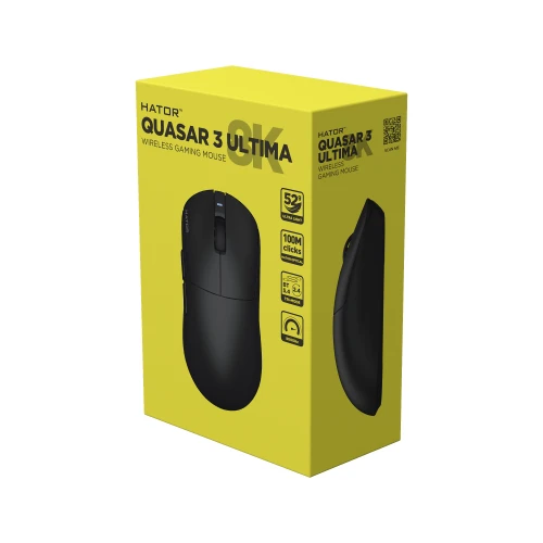 Mysz HATOR Quasar 3 ULTIMA 8K Wireless Black Edition