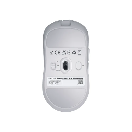 Mysz HATOR Quasar 3S ULTIMA 8K Wireless White