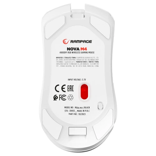 Mysz Rampage NOVA M4 Wireless White