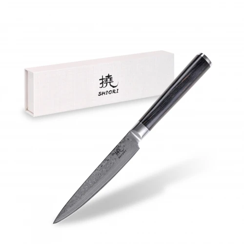 Nóż kuchenny ze stali damasceńskiej Shiori 撓 Chairo Murō