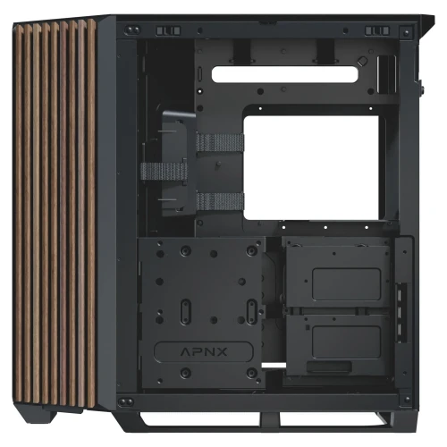 Obudowa APNX V1 Tempered Glass - Wood Black