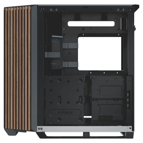 Obudowa APNX V1 Tempered Glass - Wood Black-White