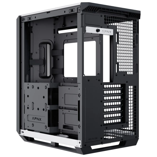 Obudowa APNX V1 Tempered Glass - Wood Black-White