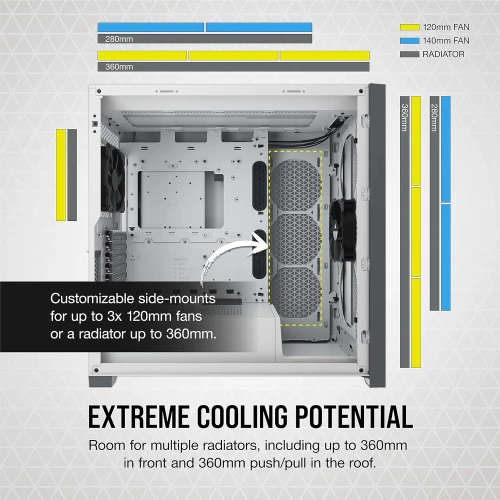 Obudowa Corsair 5000D AIRFLOW Tempered Glass White