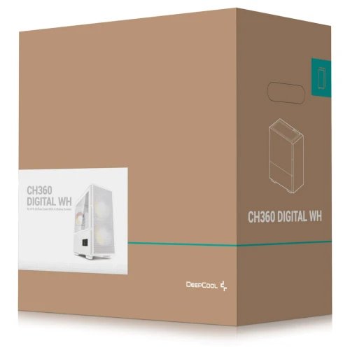 Obudowa DeepCool CH360 Digital Micro-ATX – White