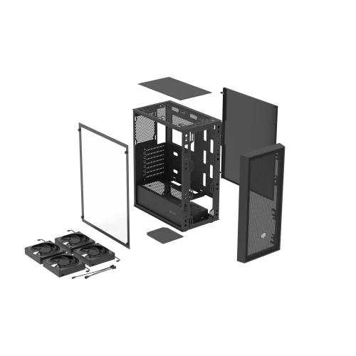 Obudowa Fury Shobo SH8F Tempered Glass