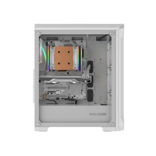 Obudowa Genesis Irid 505 ARGB V2 White Tempered Glass 