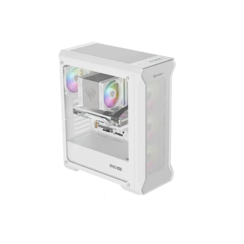 Obudowa Genesis Irid 505 ARGB V2 White Tempered Glass 