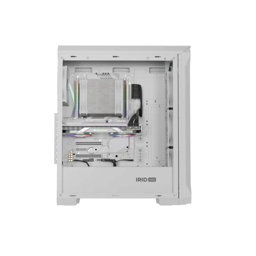 Obudowa Genesis Irid 505 ARGB V2 White Tempered Glass 