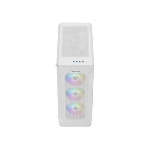 Obudowa Genesis Irid 505 ARGB V2 White Tempered Glass 