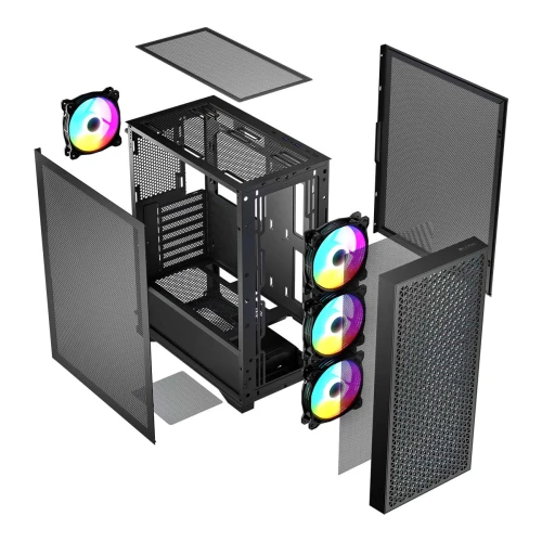 Obudowa Logic Aramis Midi ARGB Mesh Black