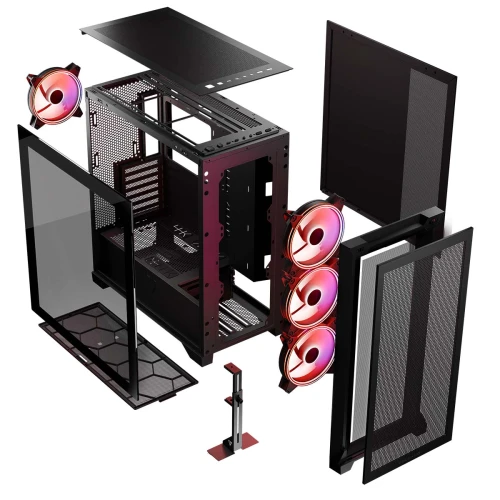 Obudowa Modecom Volcano Expanse S Apex ARGB Midi Black
