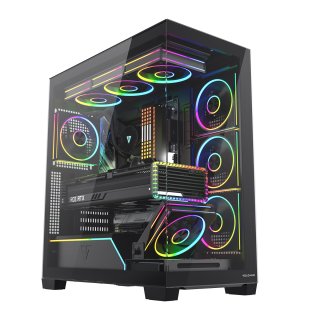 Obudowa Modecom Volcano Stellar Plus ARGB Midi 8F Black