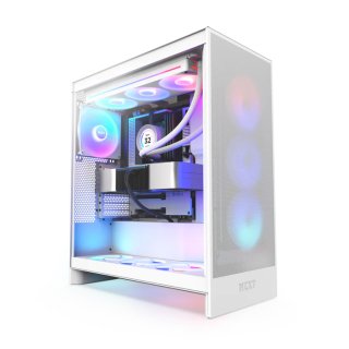 Obudowa NZXT H7 Flow (2024) RGB Tempered Glass White