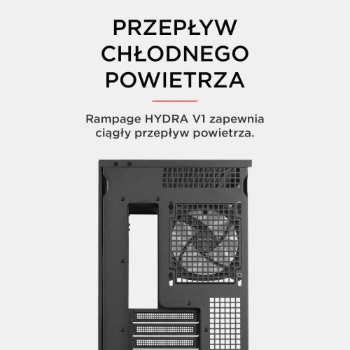 Obudowa Rampage Hydra V1 ARGB Czarna