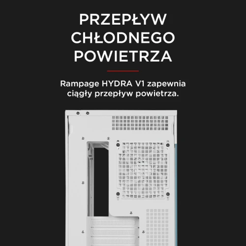 Obudowa Rampage Hydra V1 ARGB Biała