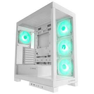 Obudowa Rampage Hydra V2 Tempered Glass White