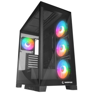 Obudowa Rampage Hydra V2 Tempered Glass Black