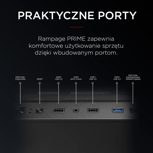 Obudowa Rampage Prime Mesh ARGB Czarna