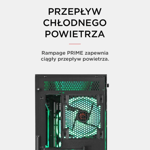 Obudowa Rampage Prime Mesh ARGB Czarna