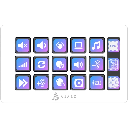 Panel streamingowy Ajazz AKP153E biały