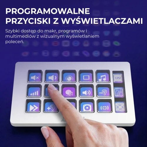 Panel streamingowy Ajazz AKP153E biały