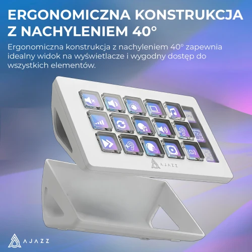 Panel streamingowy Ajazz AKP153E biały