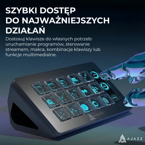 Panel streamingowy Ajazz AKP153E czarny