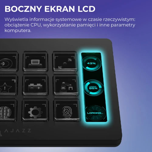 Panel streamingowy Ajazz AKP153E czarny