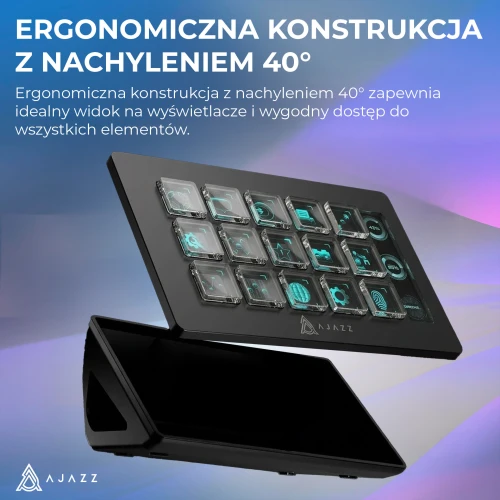 Panel streamingowy Ajazz AKP153E czarny