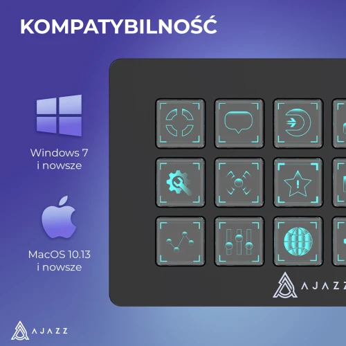 Panel streamingowy Ajazz AKP153E czarny