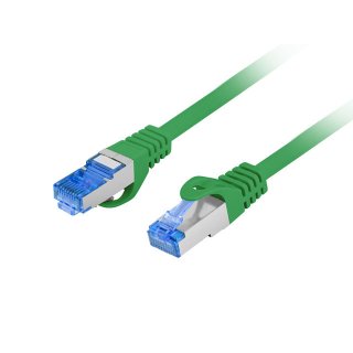Patchcord Kat.6a S/FTP LSZH Cca 0.25m Zielony Fluke Passed Lanberg