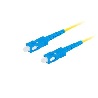 Patchcord Światłowodowy Sm Sc/upc-sc/upc Simplex 3.0mm LSZH G657a1 10m Żółty Lanberg