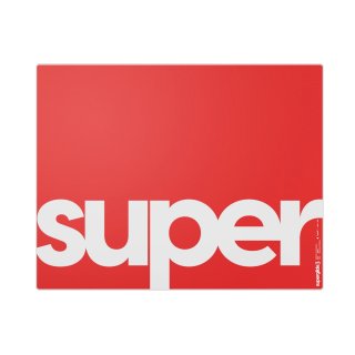 Podkładka Pulsar Superglide Glass V3 Type-S Red L - 420x320mm (szklana)