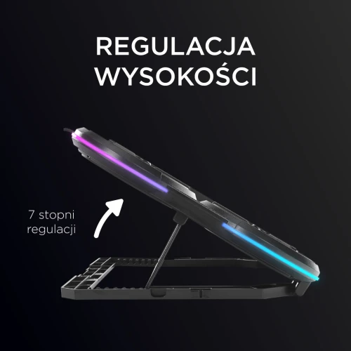 Podstawka chłodząca do laptopa Rampage Prote R6 RGB