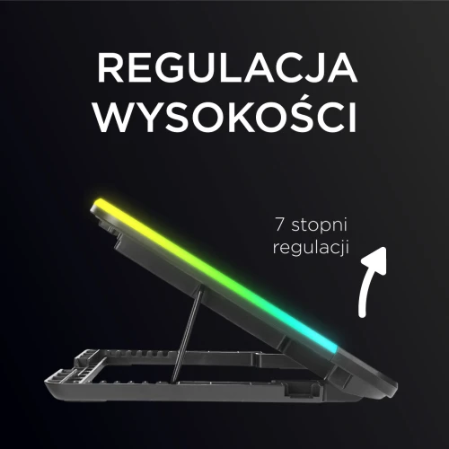 Podstawka chłodząca do laptopa Rampage Sixpower R9 RGB