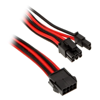 Przedłużacz Phanteks PCI-E 6+2-pin 50cm Czarno-Czerwony
