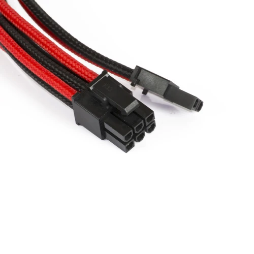 Przedłużacz Phanteks PCI-E 6+2-pin 50cm Czarno-Czerwony