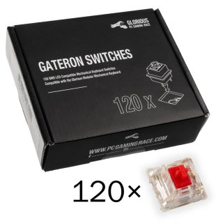 Przełączniki Glorious Gateron Red 120szt