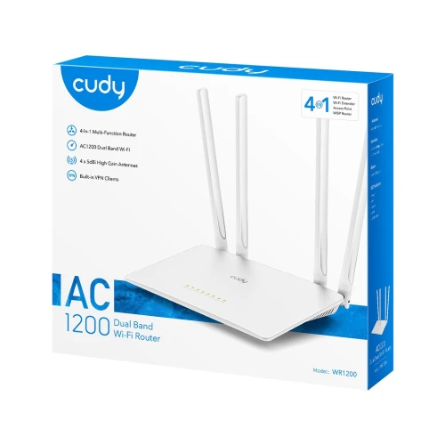 Router Cudy WR1200 WiFI 5 2,4GHz/5GHz