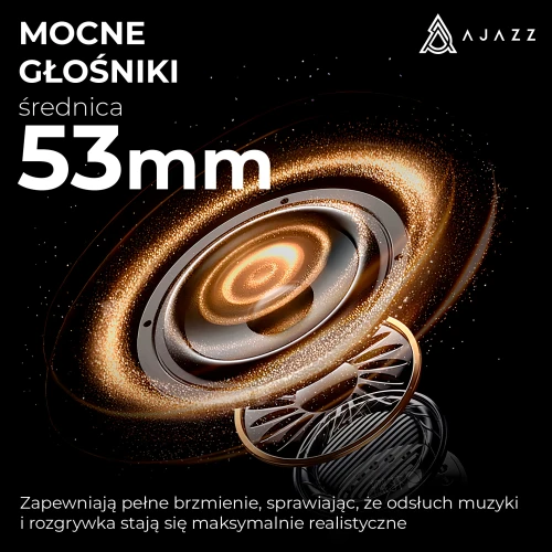 Słuchawki Ajazz AHM08 MAX bezprzewodowe białe