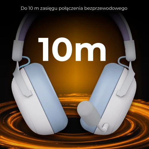 Słuchawki Ajazz AHM08 MAX bezprzewodowe białe