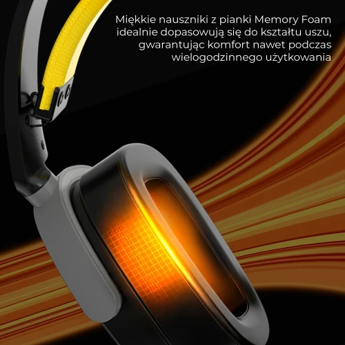 Słuchawki Ajazz AHM09 MAX bezprzewodowe czarne