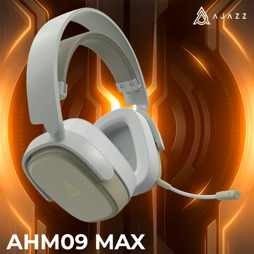 Słuchawki Ajazz AHM09 MAX bezprzewodowe białe