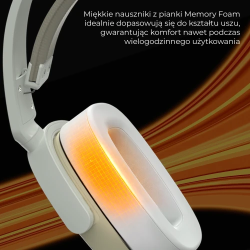 Słuchawki Ajazz AHM09 MAX bezprzewodowe białe
